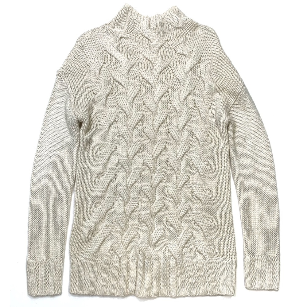 LC Lauren Conrad Cream Long Sweater Size S NWOT